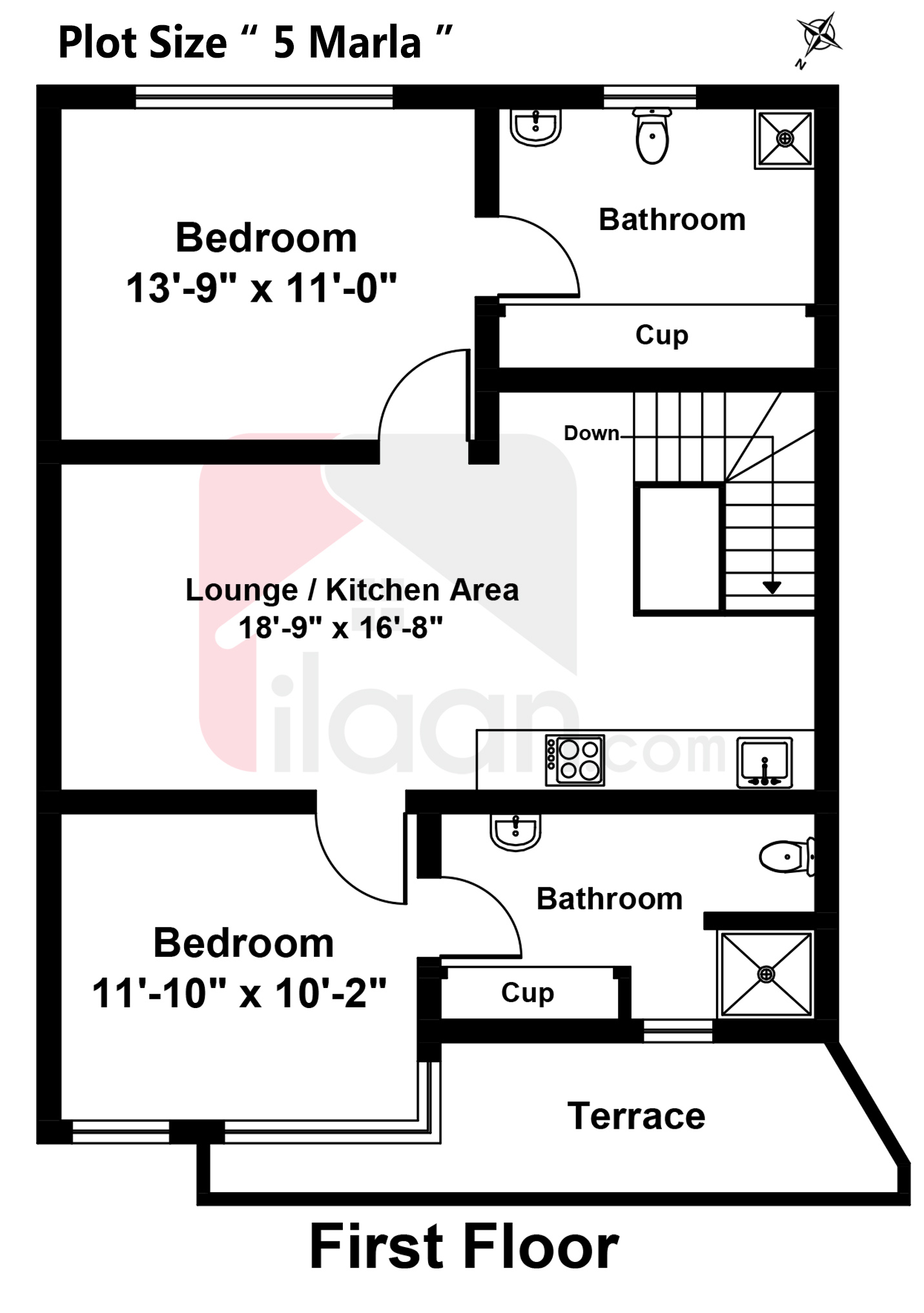 5 Marla House for Sale in Block A, Palm Villas, Lahore