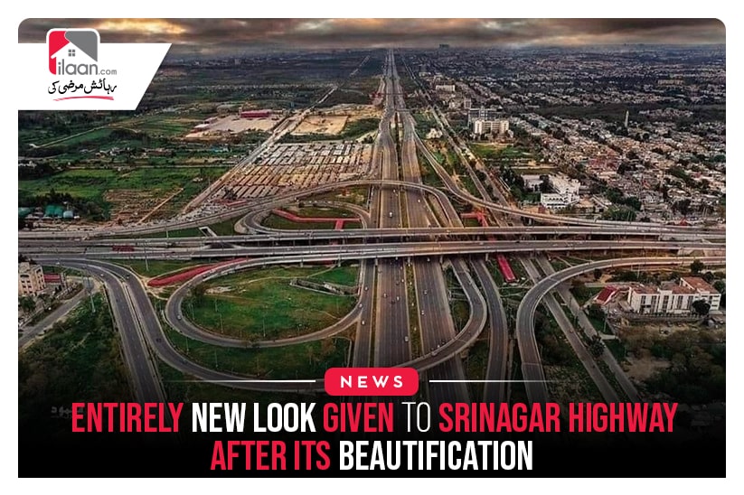 Entirely New Look Given To Srinagar Highway After Its Beautification