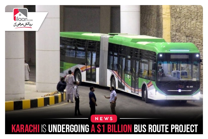Karachi is undergoing a $1 billion bus route project