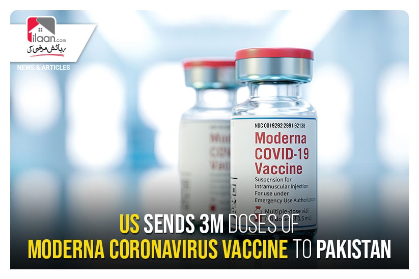 US sends 3m doses of Moderna coronavirus vaccine to Pakistan