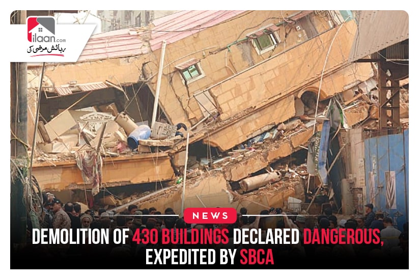 Demolition of 430 buildings declared dangerous, expedited by SBCA