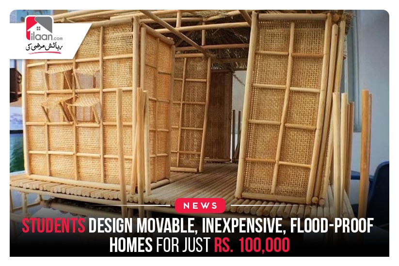 Students design movable, inexpensive, flood-proof homes for just Rs. 100,000