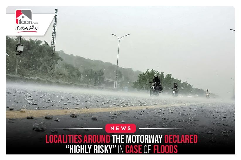Localities around the motorway declared “highly risky” in case of floods