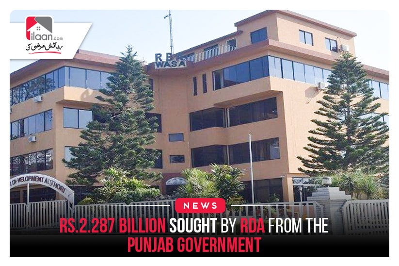 Rs.2.287 billion sought by RDA from the Punjab Government
