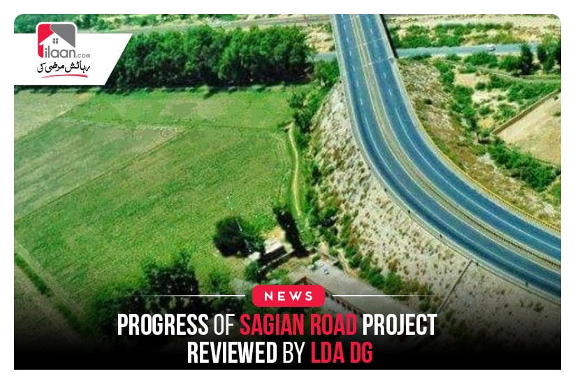 Progress of Sagian Road Project reviewed by LDA DG