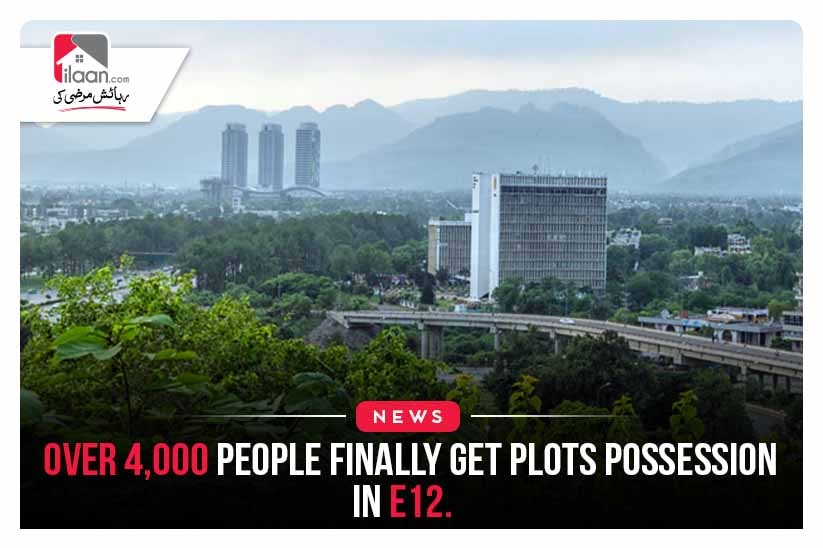 Over 4,000 people finally get plots possession in E12
