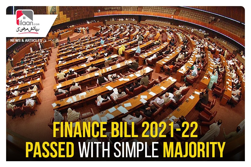 Finance Bill 2021-22 passed with simple majority