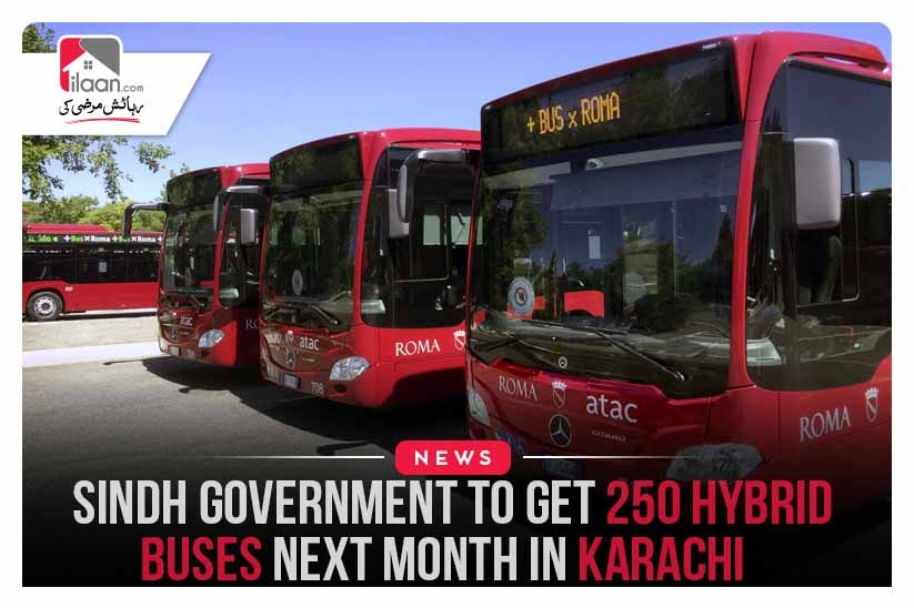 Sindh government to get 250 hybrid buses next month in Karachi