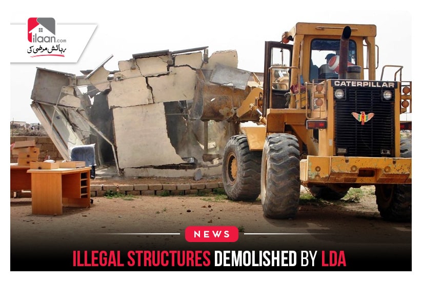 Illegal structures demolished by LDA