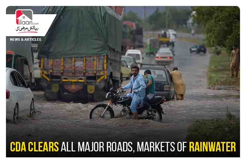 CDA clears all major roads, markets of rainwater