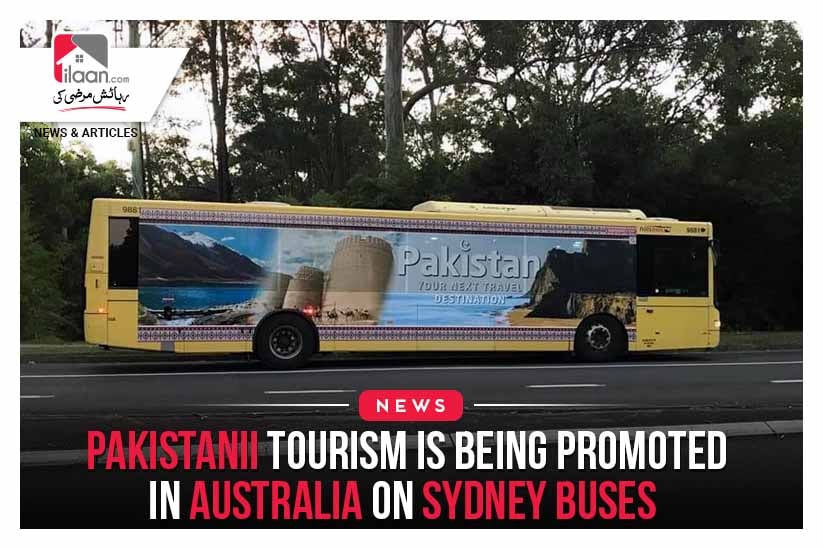 Pakistani tourism is being promoting in Australia on Sydney Buses
