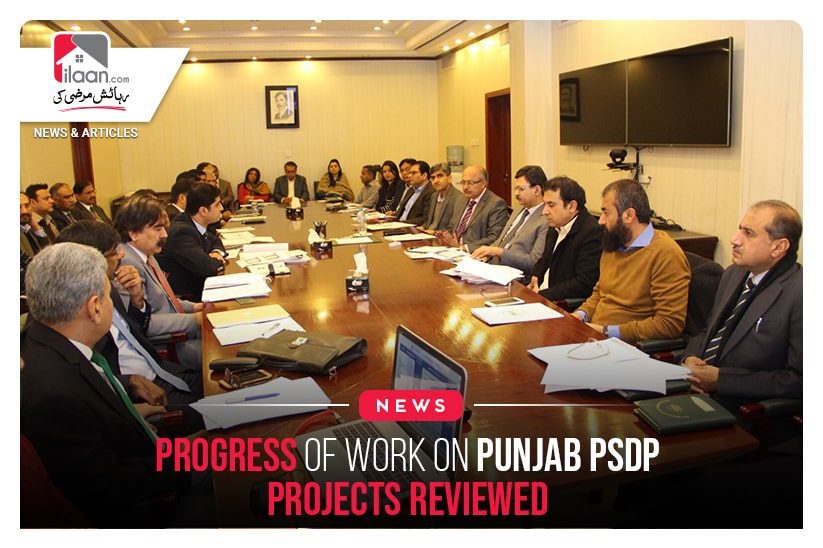 Progress of work on Punjab PSDP projects reviewed