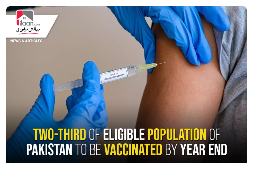 Two-third of eligible population of Pakistan to be vaccinated by year end