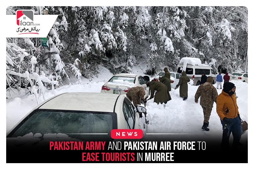 Pakistan Army and Pakistan Air Force to ease tourists in Murree