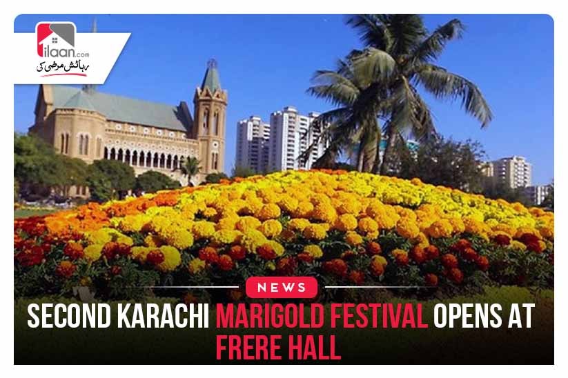 Second Karachi Marigold Festival opens at Frere Hall