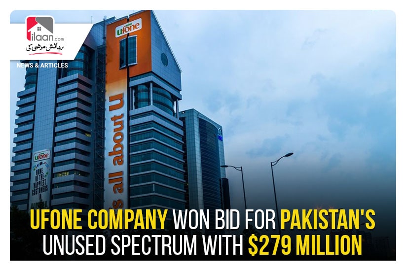 Ufone company won bid for Pakistan's unused spectrum with $279 million