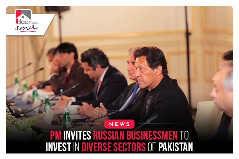PM invites Russian businessmen to invest in diverse sectors of Pakistan