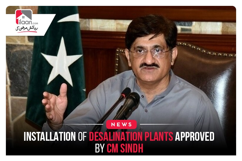 Installation of Desalination plants approved by CM Sindh