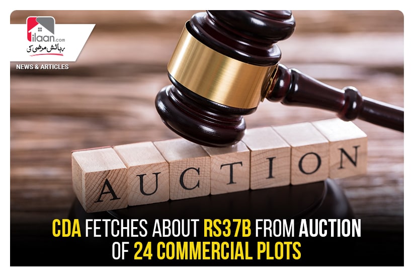 CDA fetches about Rs37b from auction of 24 commercial plots