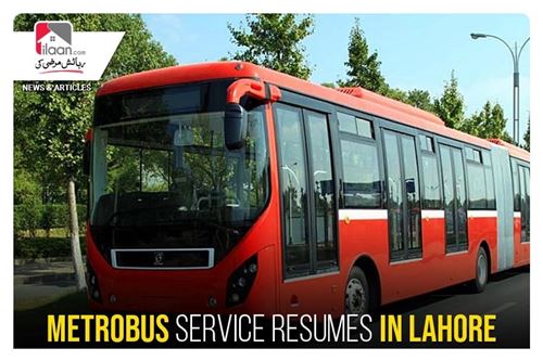 Metrobus service resumes in Lahore