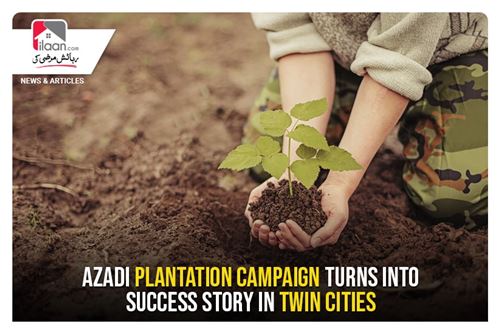 Azadi plantation campaign turns into success story in twin cities