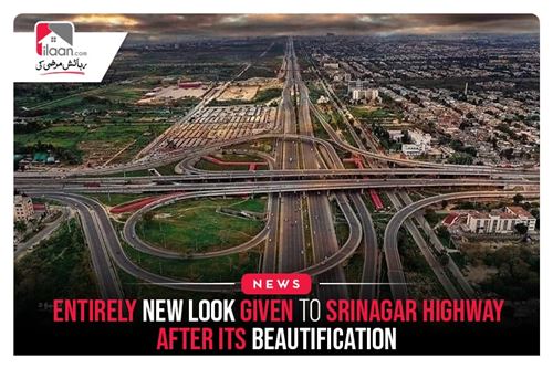 Entirely New Look Given To Srinagar Highway After Its Beautification