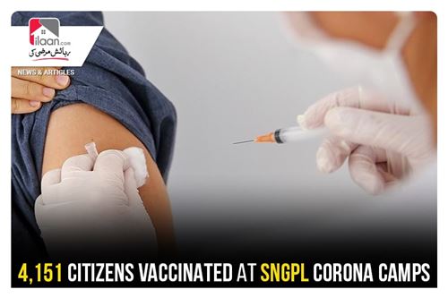 4,151 citizens vaccinated at SNGPL corona camps
