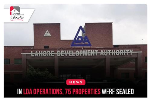 In LDA operations, 75 properties were sealed