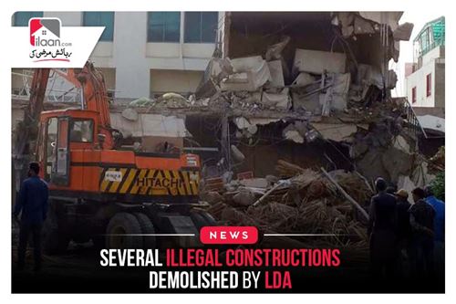 Several illegal constructions demolished by LDA