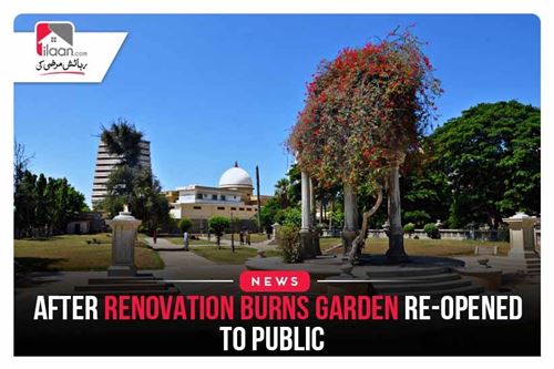 After Renovation Burns Garden re-opened to public