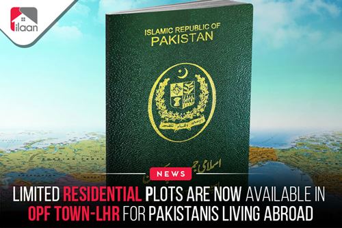 Limited residential lots are now available in OPF Town-LHR for Pakistanis living abroad