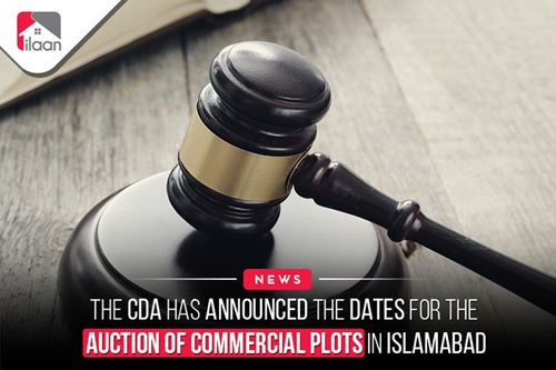 The CDA has announced the dates for the auction of commercial plots in Islamabad