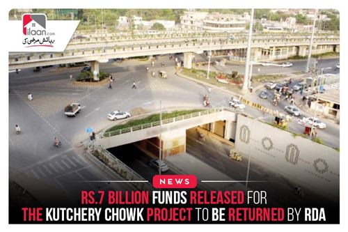 Rs.7 billion funds released for the Kutchery Chowk Project to be returned by RDA