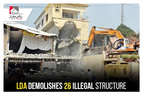 LDA demolishes 26 illegal structures