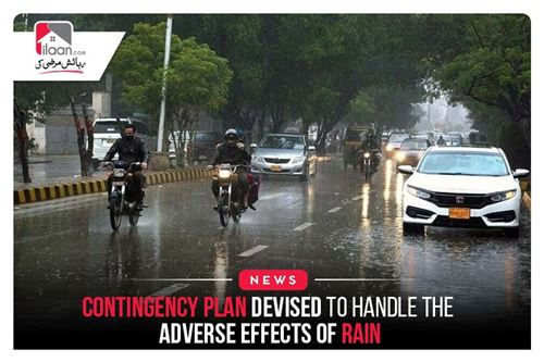 Contingency Plan Devised to Handle the Adverse Effects of Rain