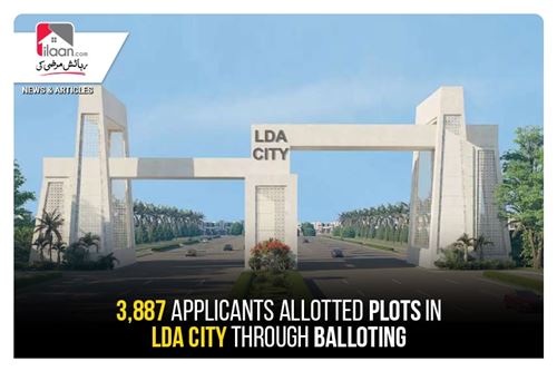 3,887 applicants allotted plots in LDA City through balloting