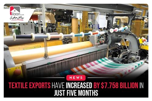Textile exports have increased by $7.758 billion in just five months