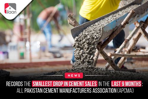 Records the smallest drop in cement sales in the last 9 months: All Pakistan Cement Manufacturers Association (APCMA)
