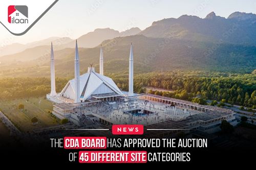 The CDA board has approved the auction of 45 different site categories