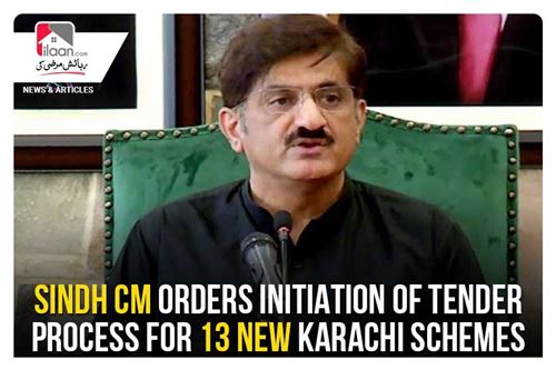 Sindh CM orders initiation of tender process for 13 new Karachi schemes