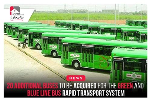20 additional buses to be acquired for the Green and Blue line bus rapid transport system
