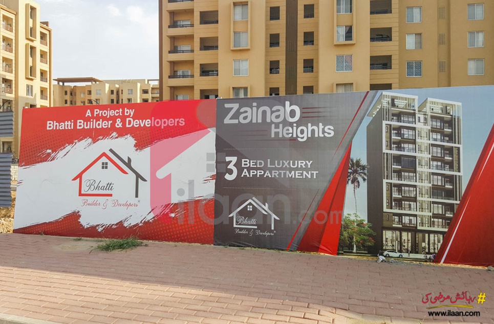 3 Bed Apartment for Sale in Zainab Heights, Bahria Town, Karachi 