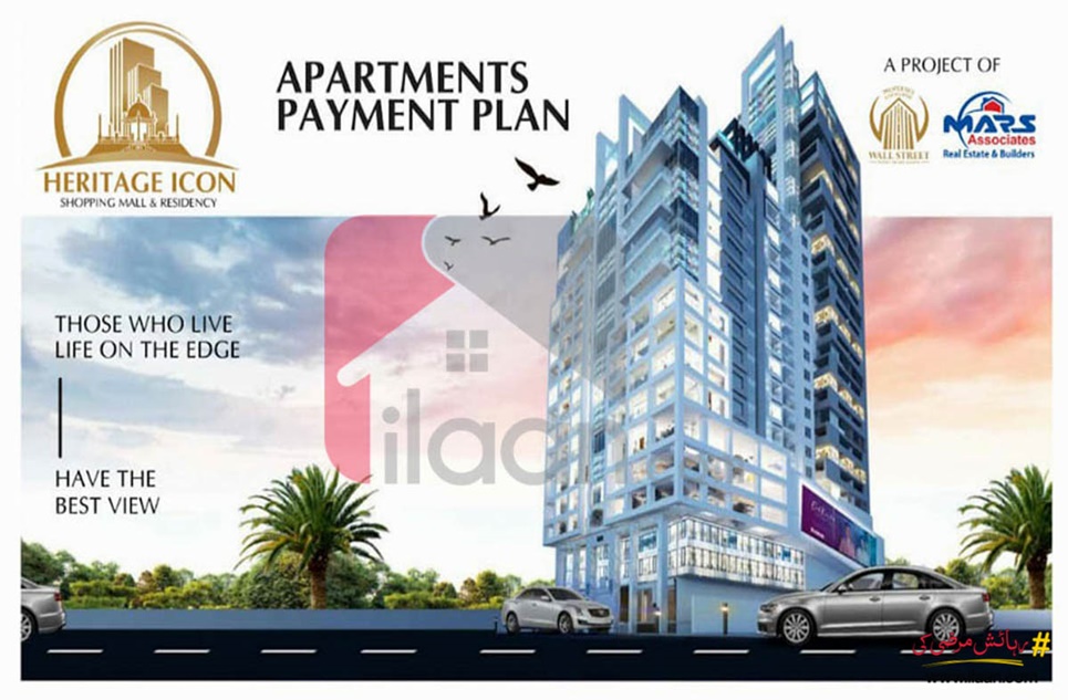 3 Bed Apartment for Sale in Heritage Icon Shopping Mall & Residency, Bahria Town, Karachi
