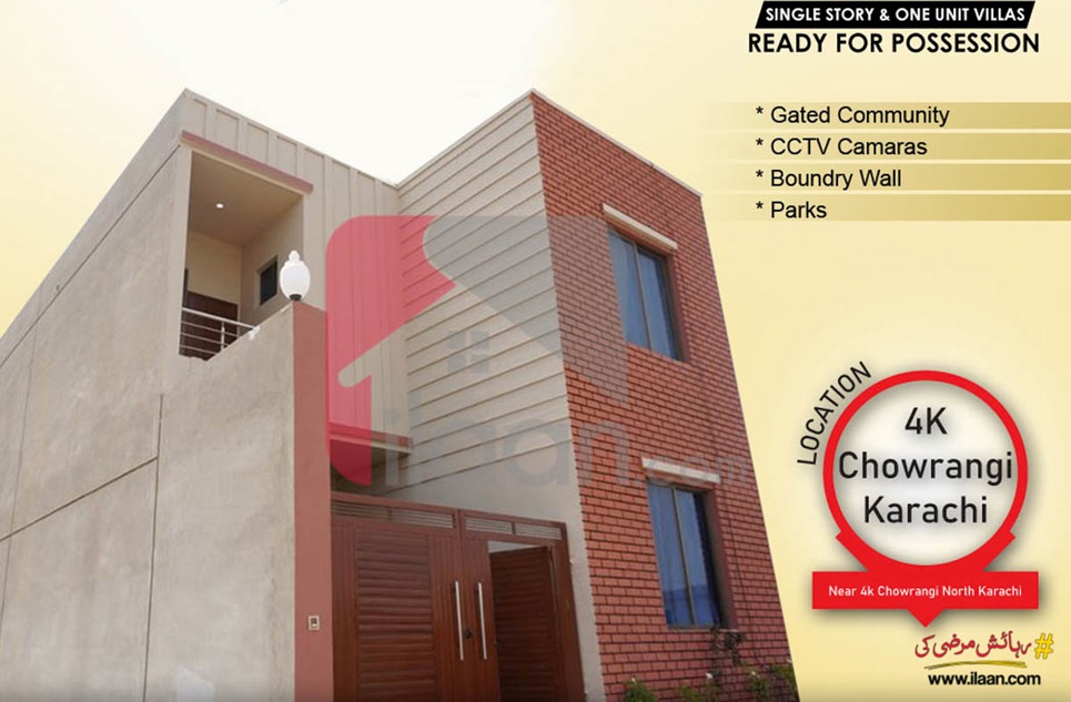 120 Sq.yd House for Sale in North Town Villa, 4K Chowrangi, Karachi
