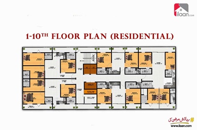 3 Bed Apartment for Sale in JBR Residency, Bahria Town, Karachi